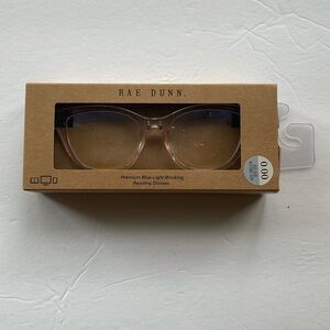 Rae Dunn Premium Blue Light Blocking Reading Glasses 0.00 With Pouch Included.
